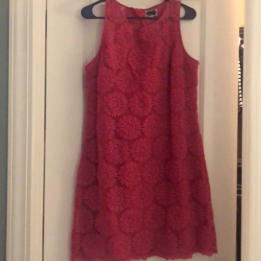 Pink, flower dress made by Mud pie